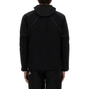 AND WANDER Hooded Technical Jacket Men BLACK Outerwear